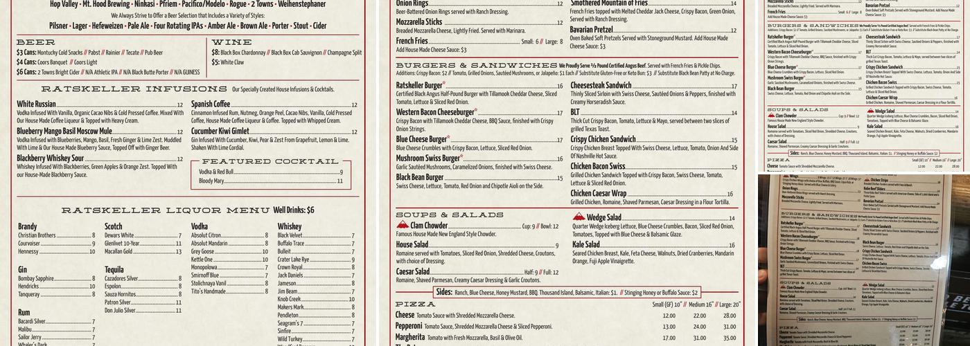 Ratskeller Menu