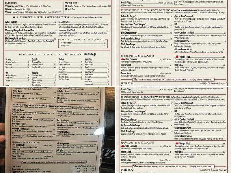 Ratskeller Menu