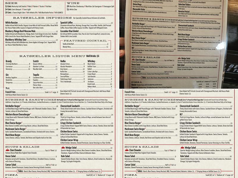 Ratskeller Menu