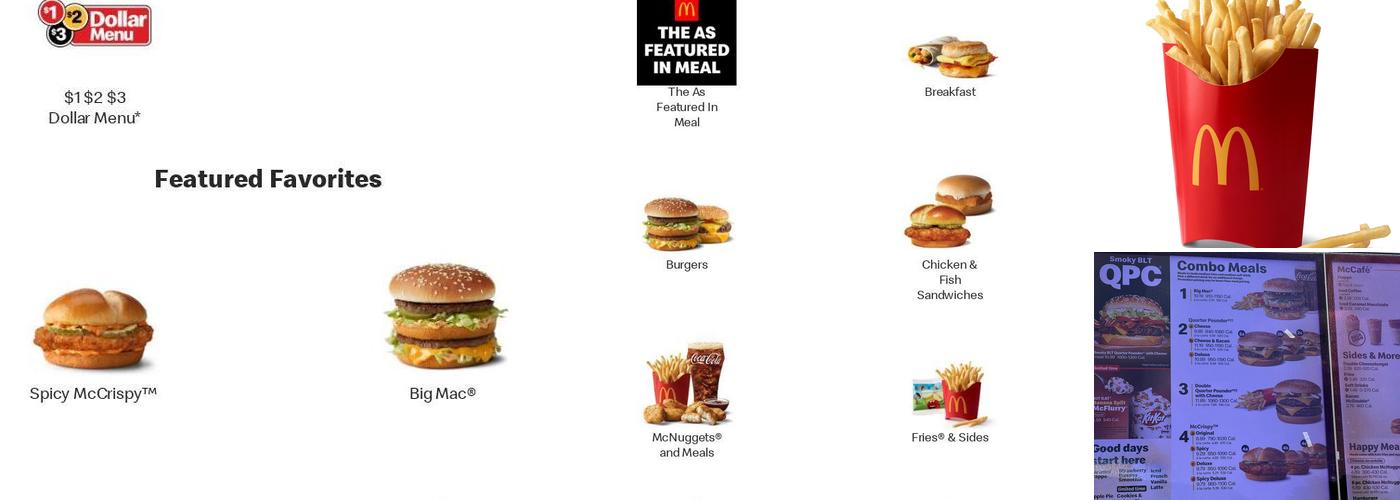McDonald's Menu