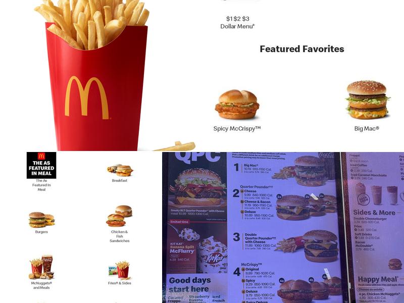 McDonald's Menu