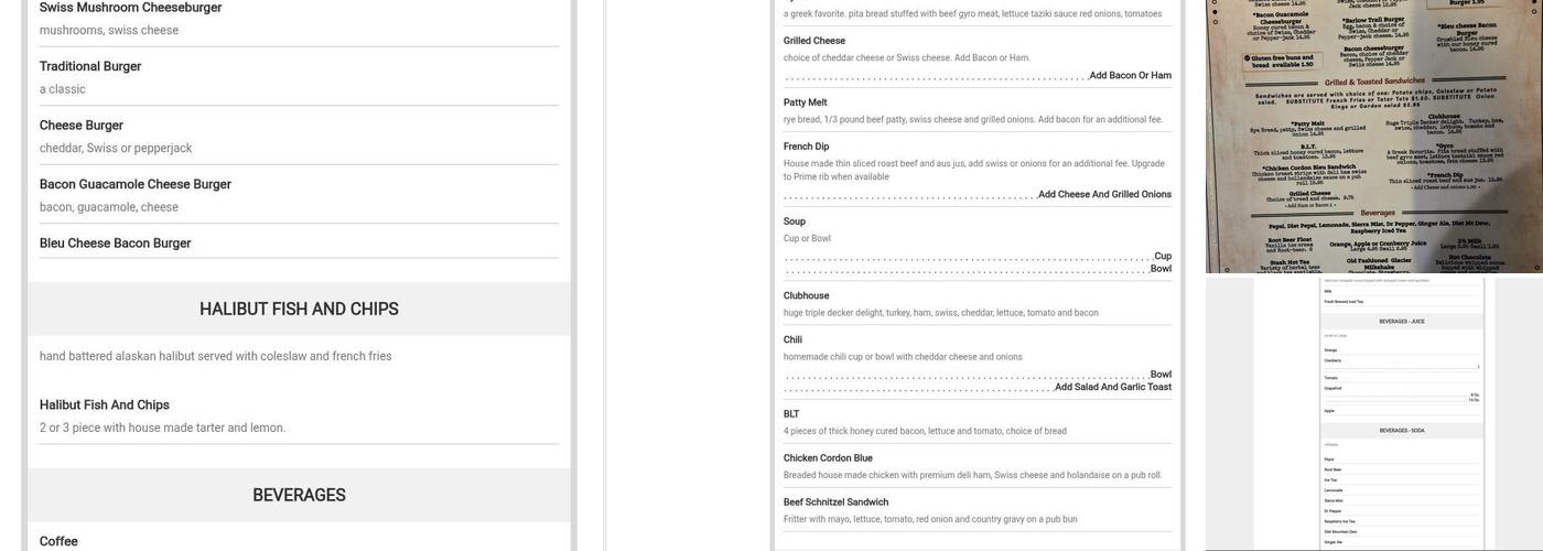Barlow Trail Roadhouse Menu