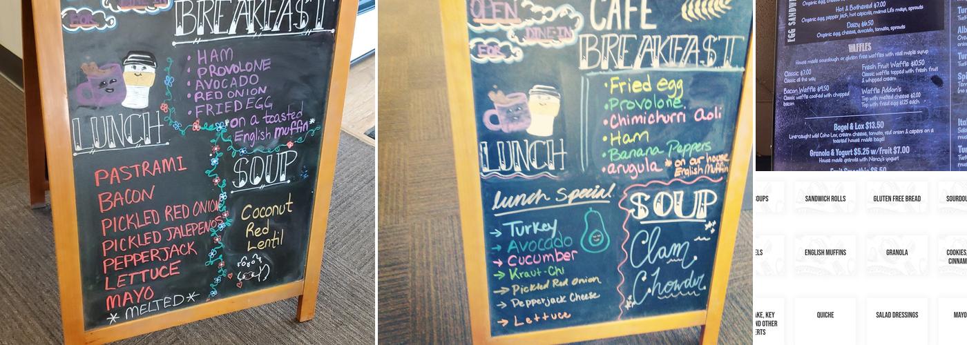 River Daze Café Menu