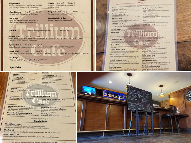 Trillium Café Menu