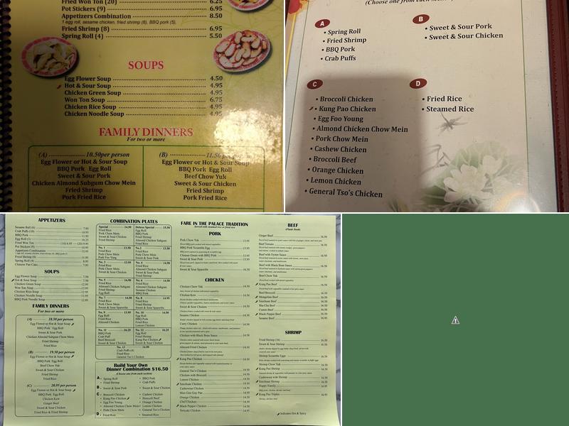 Orient Cafe Menu