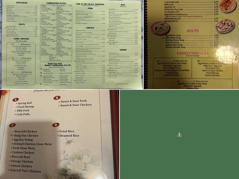 Orient Cafe Menu
