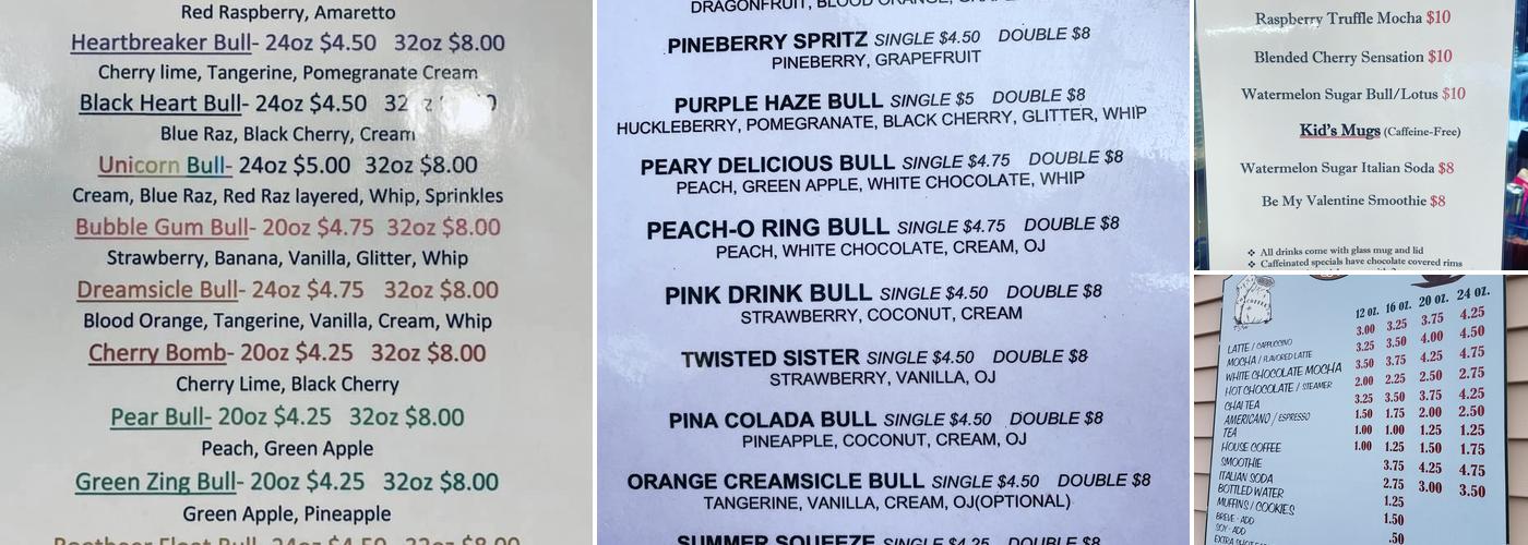 Bubba's Brew Espresso Menu
