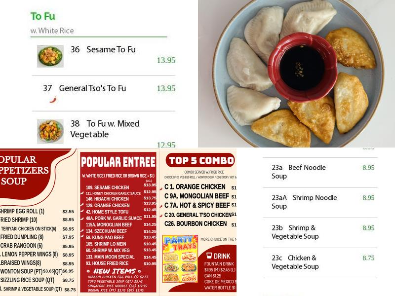 Main Moon Menu