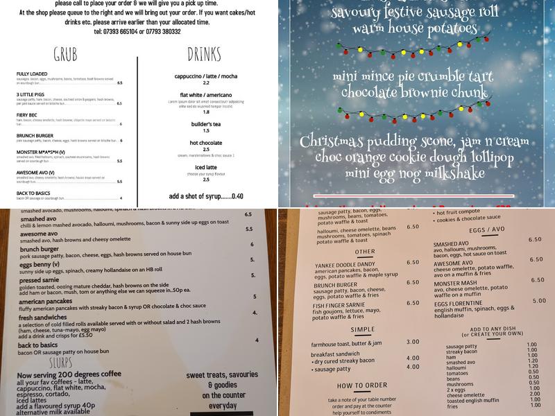 The Hidden Bakery- coffeeshop & cafe Menu