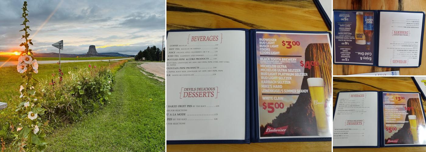 Devils Tower View Menu