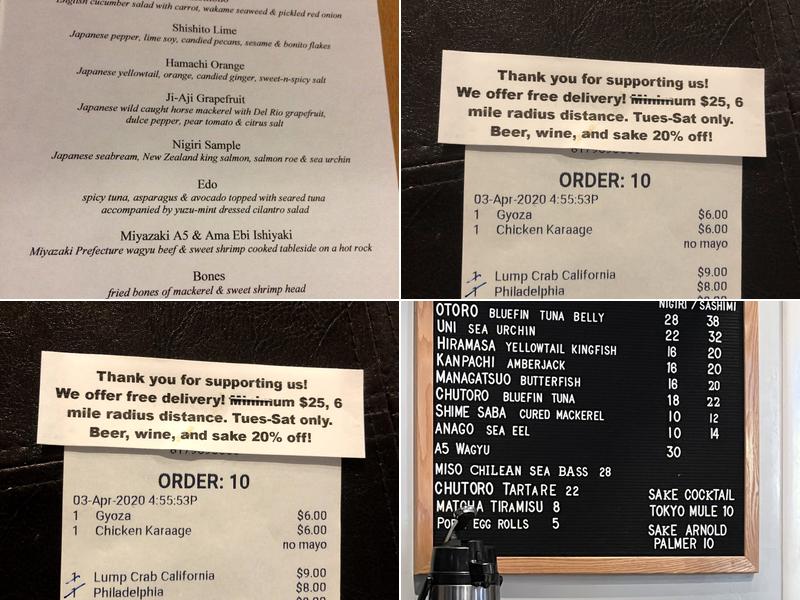 Little Lilly Sushi Menu