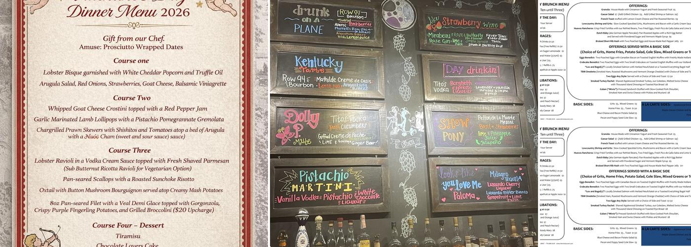 Three Blind Mice Menu