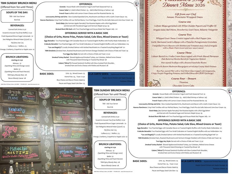 Three Blind Mice Menu