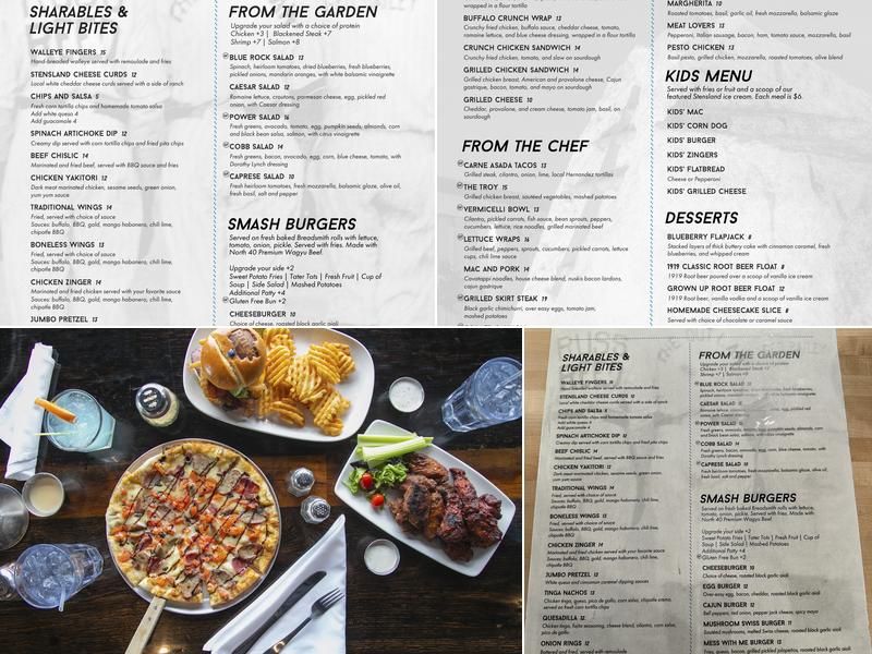 Blue Rock Bar & Grill Menu