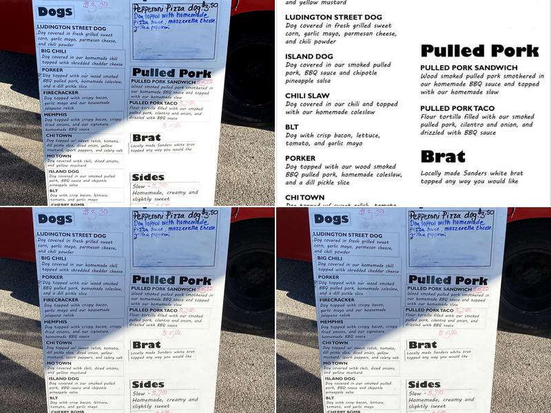 Lakeside Wiener Wagon And BBQ Menu