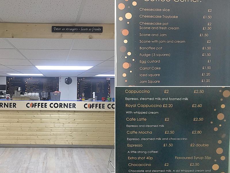 Coffee Corner Menu