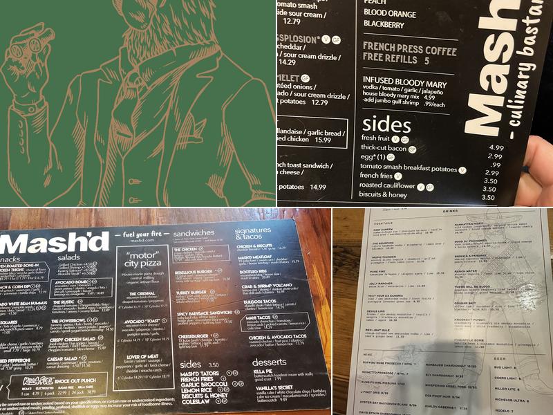 MASH'D Menu