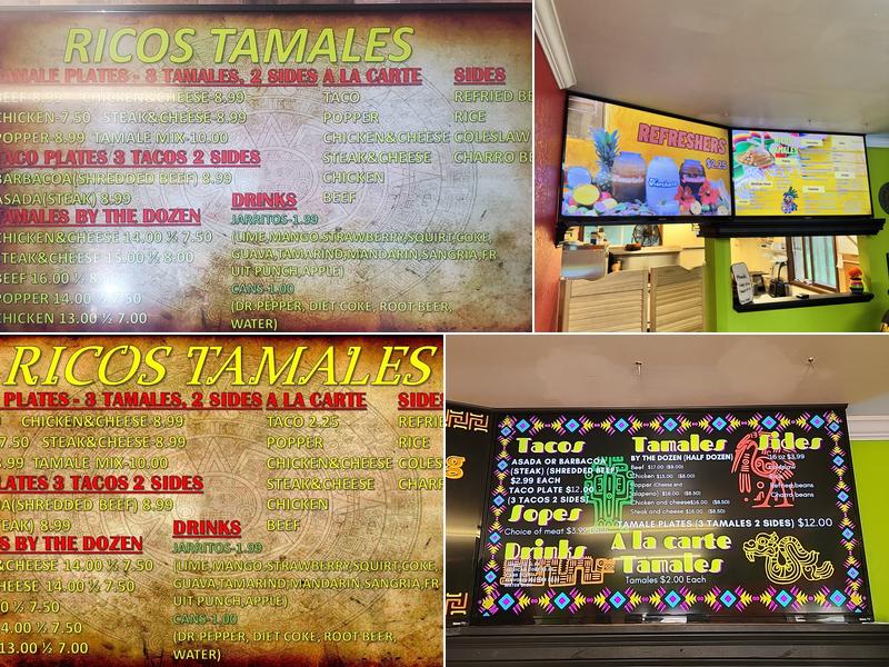Ricos Tamales & mexican restaurant Menu