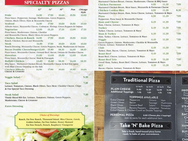 Mancino's Pizza & Grinders Menu