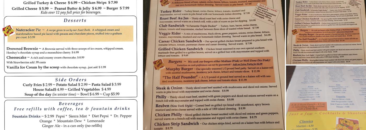 Speakeasy Menu