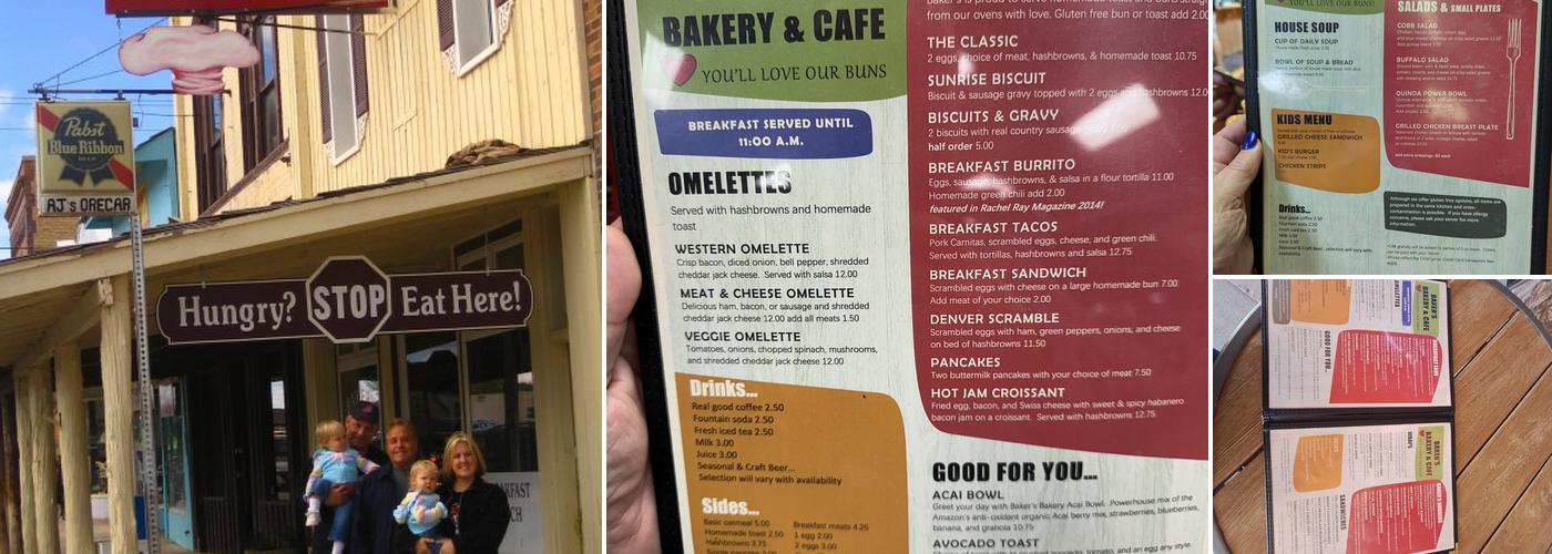 Baker's Bakery & Cafe Menu