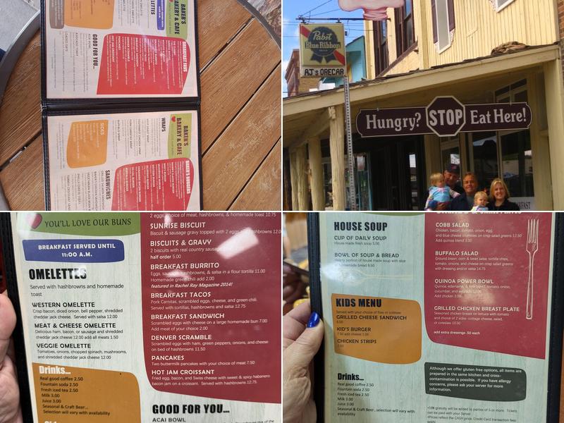 Baker's Bakery & Cafe Menu
