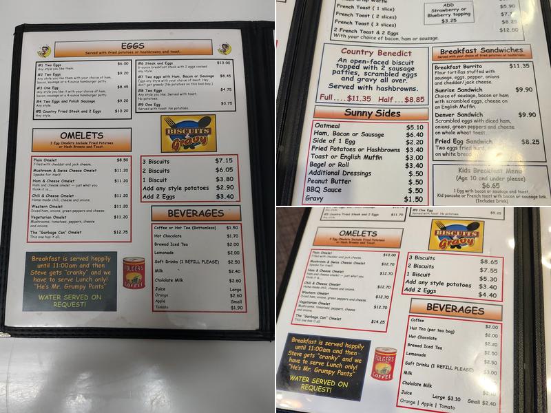 Our Place Menu