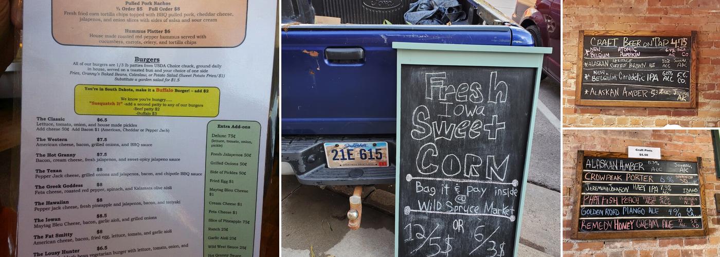 Black Hills Burger and Bun Co Menu