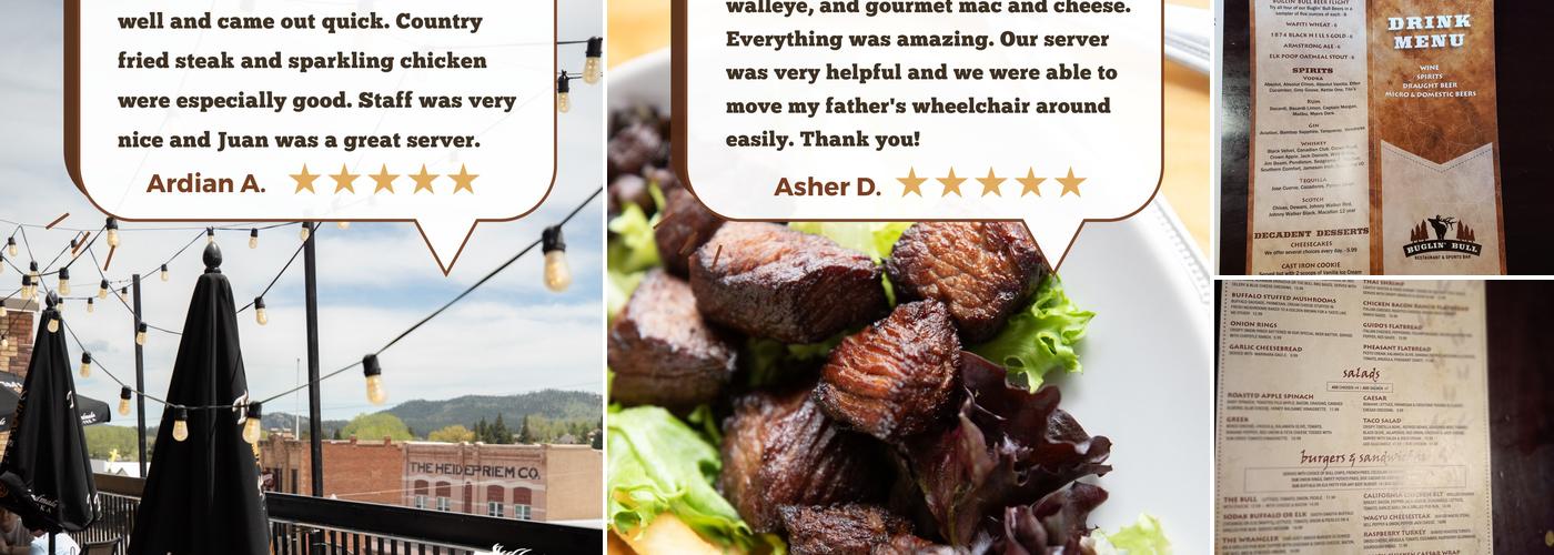 Buglin' Bull Restaurant and Sports Bar Menu