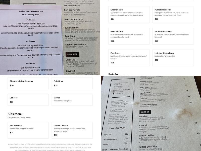 Skogen Kitchen Menu