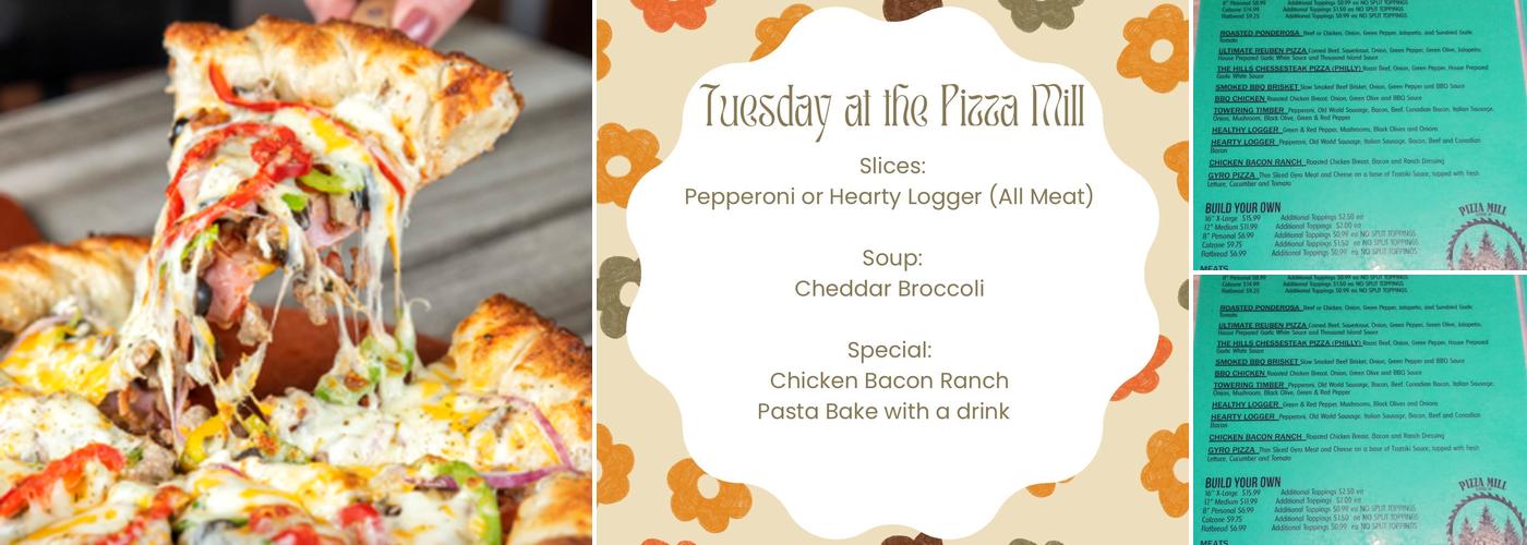 Pizza Mill Menu