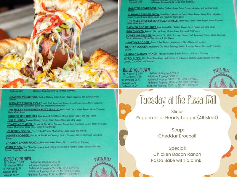 Pizza Mill Menu