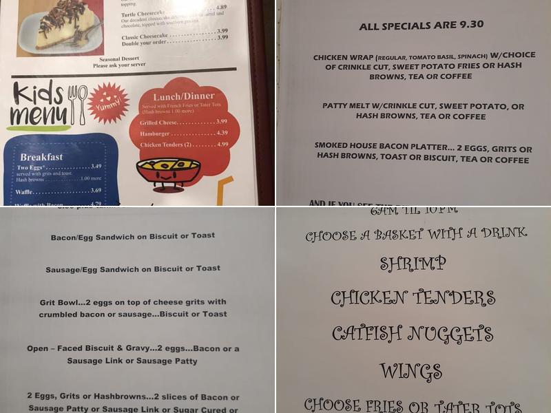 Roxy's Diner Menu