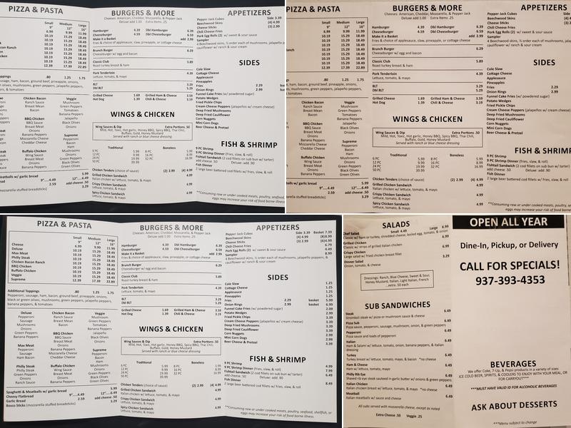 Beechwood Pizza & Carryout Menu