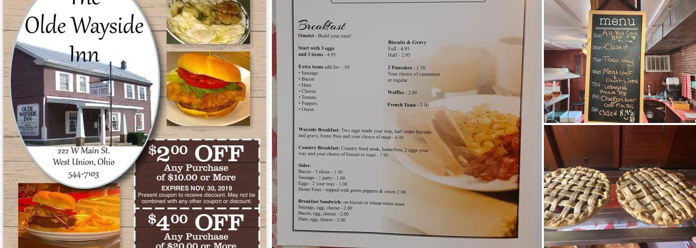 Olde Wayside Inn Menu