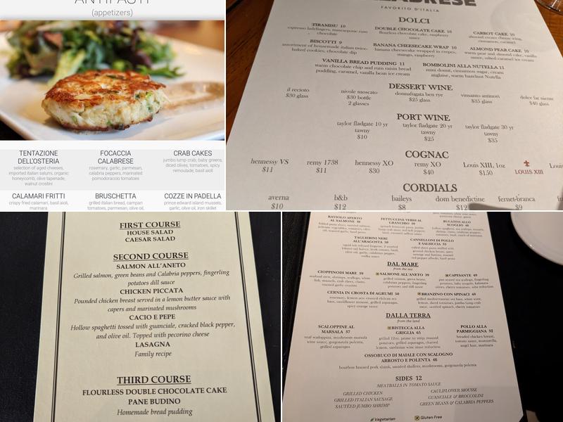 Calabrese Southlake Menu