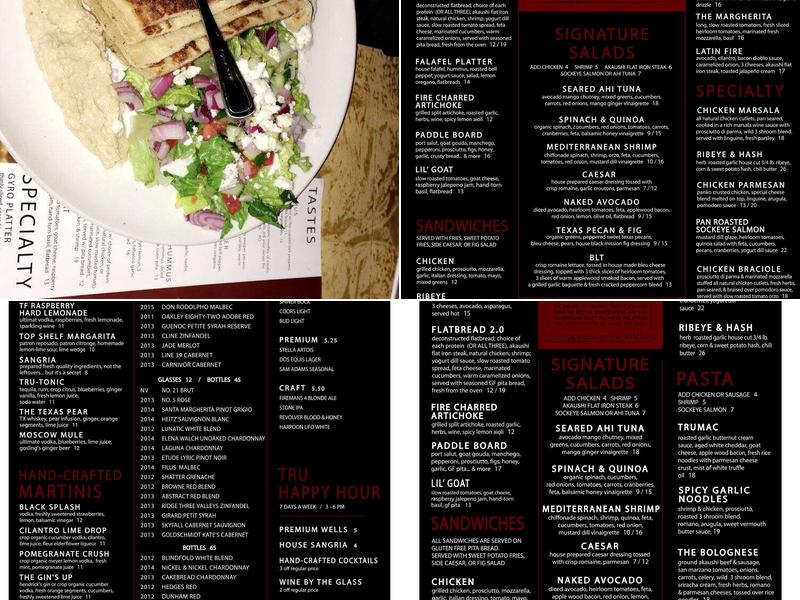 TruFire Menu