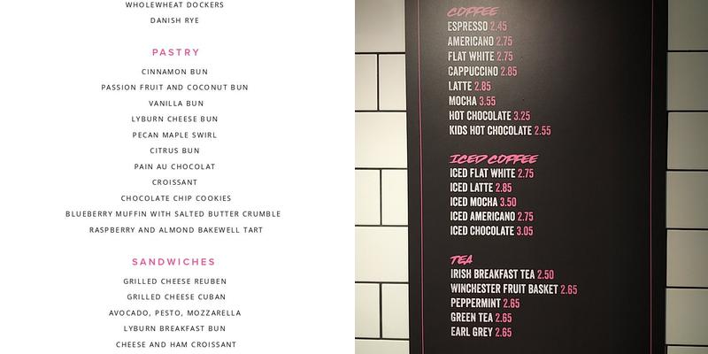 Hoxton Bakehouse Menu