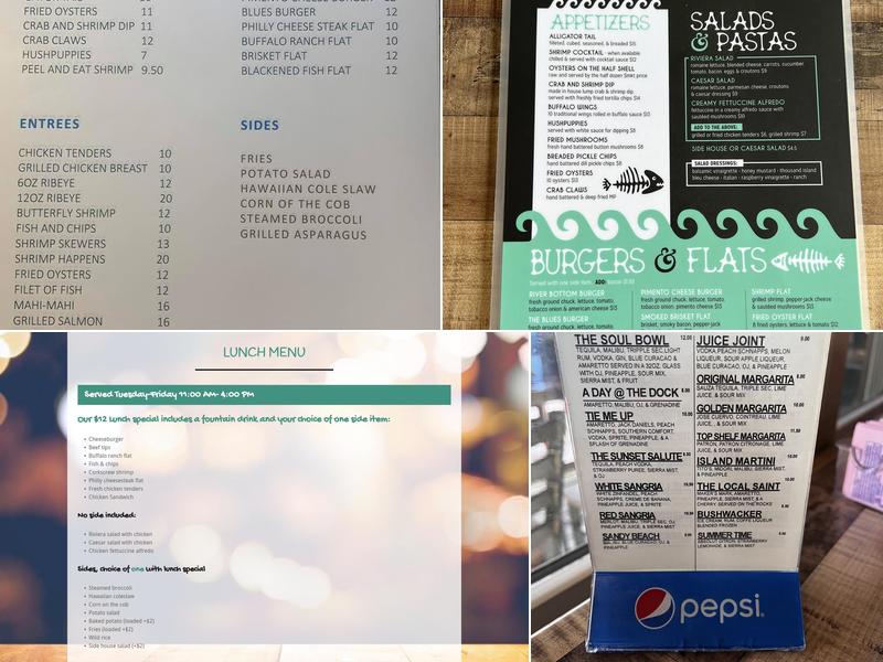 River Bottom Grille By Stanfield's Menu