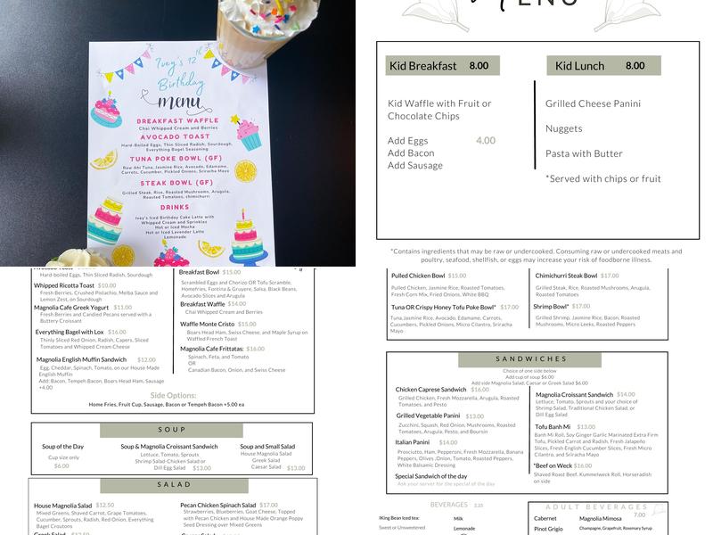 Magnolia Cafe Beaufort Menu