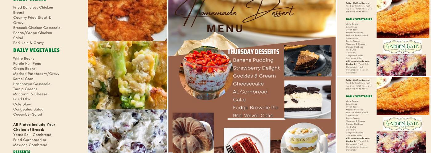 Garden Gate Café Menu