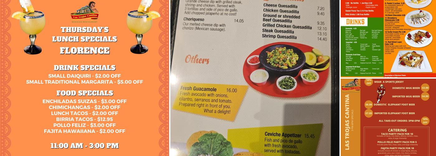 Las Trojas Cantina Menu