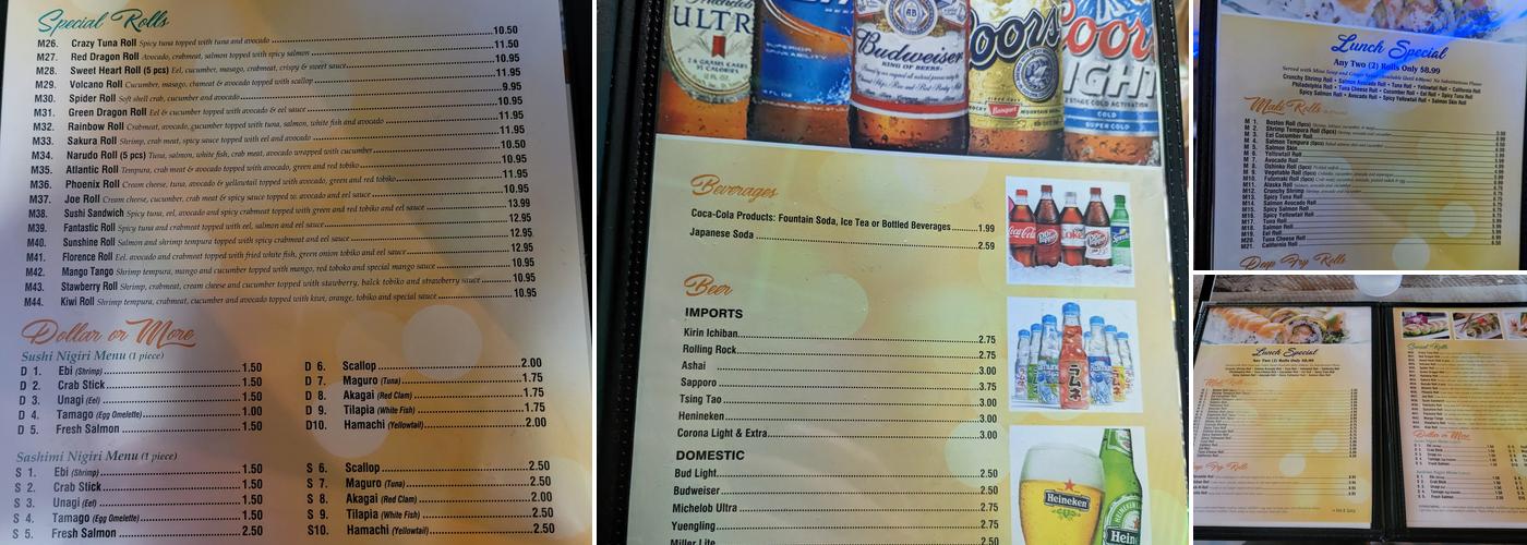 Rice Box Menu