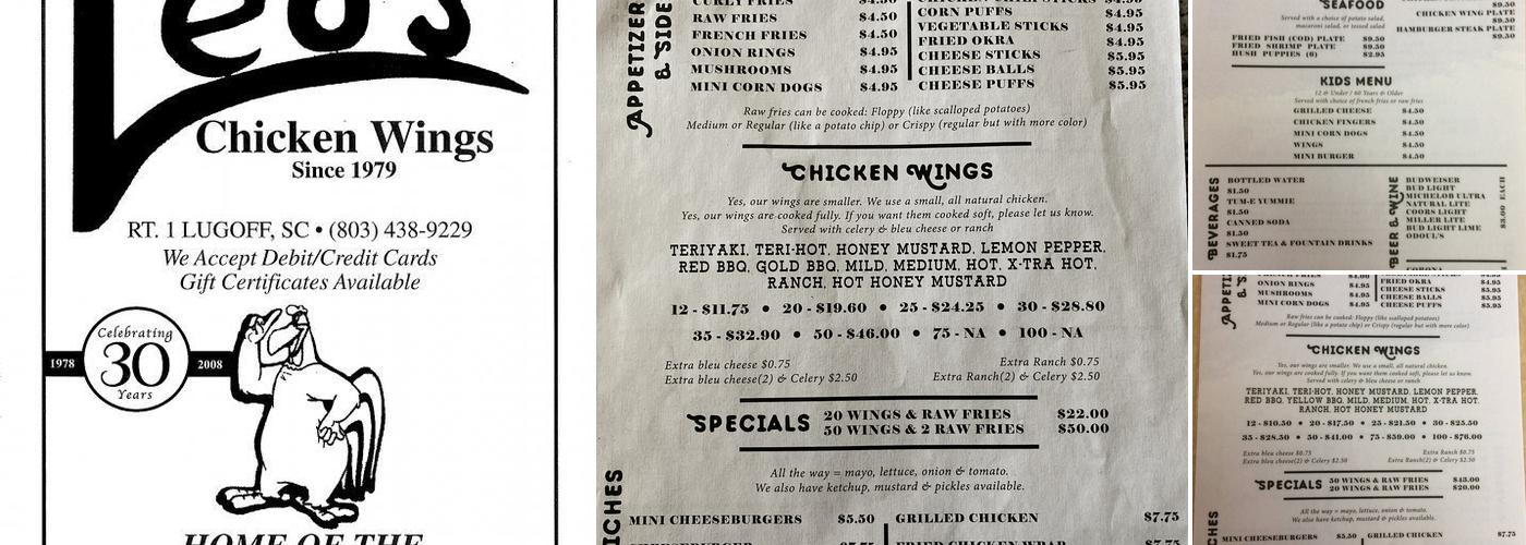 Leo's Chicken Wings Menu
