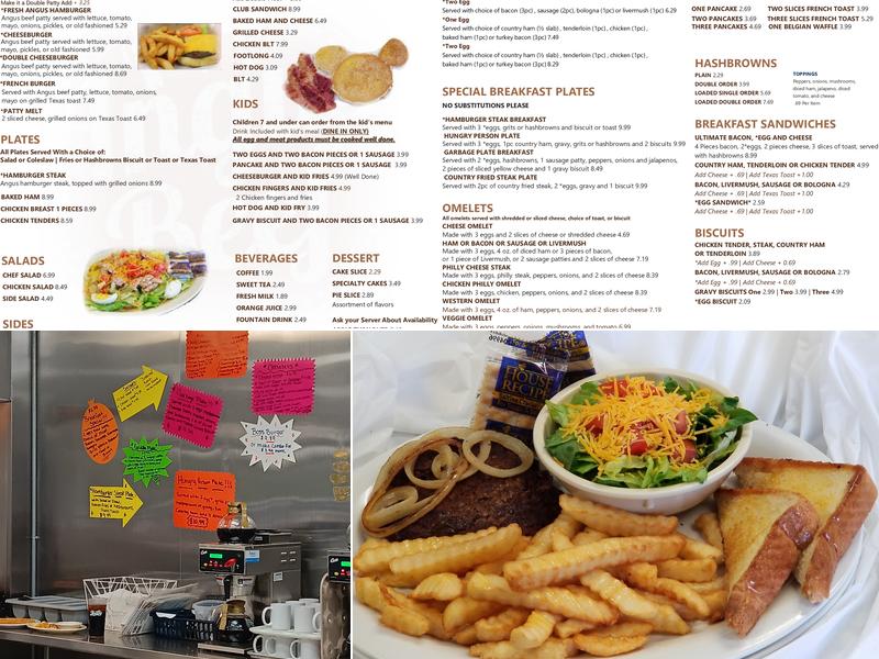 Coffee House Diner Menu