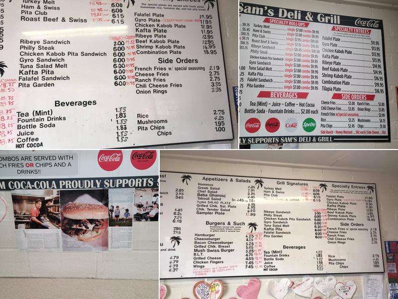 Sam's Deli & Grill Menu