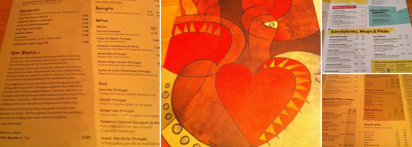 Nando's Peri-Peri Menu