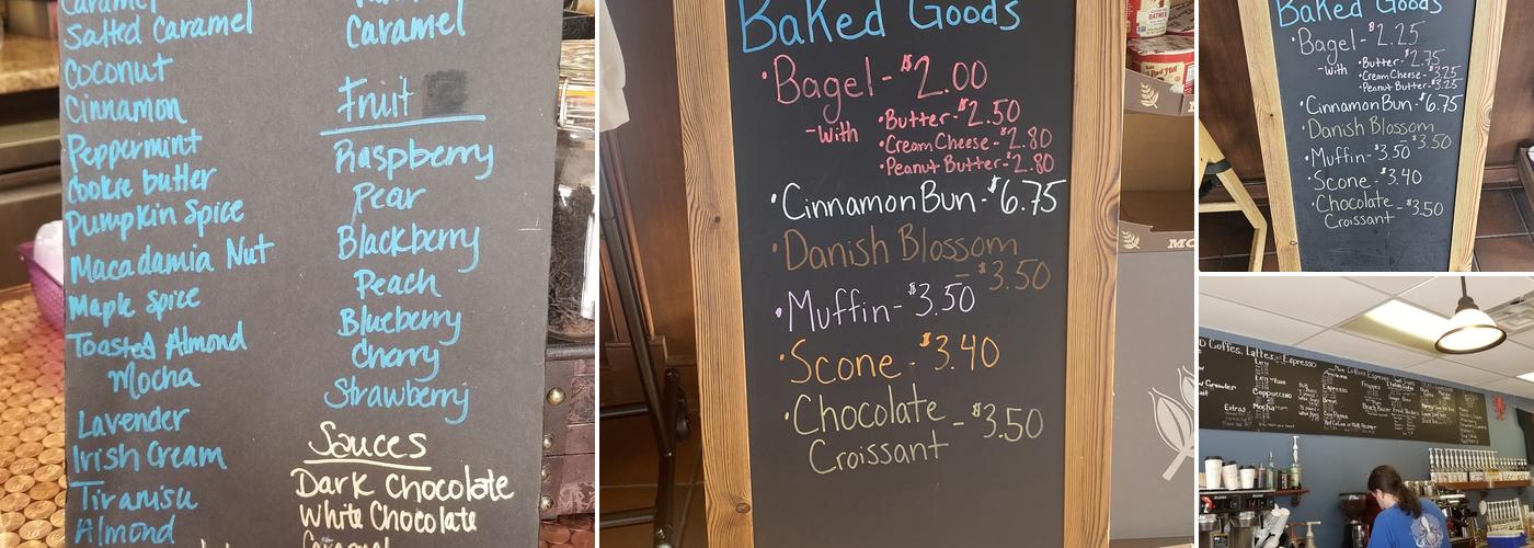 Atlantic Beach Coffee Menu