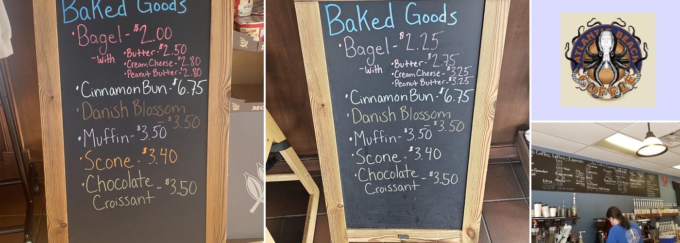 Atlantic Beach Coffee Menu