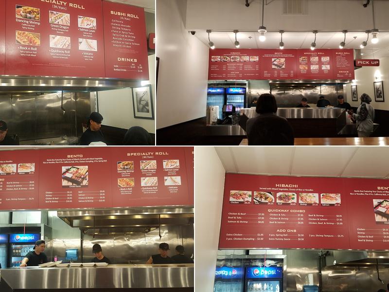 Quickway Hibachi Menu